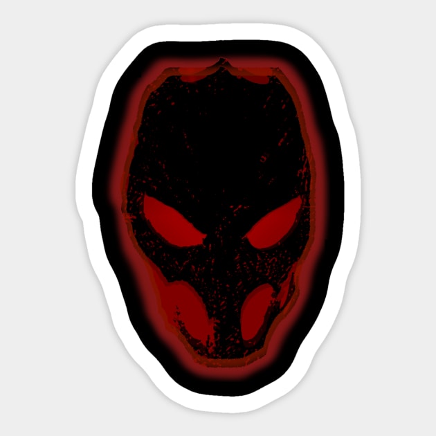 Terror Mask Sticker by MrDelta